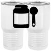 20 oz. Tall Stainless Steel Vacuum Insulated Tumbler White Thumbnail