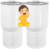 20 oz. Tall Stainless Steel Vacuum Insulated Tumbler White Thumbnail