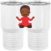 20 oz. Tall Stainless Steel Vacuum Insulated Tumbler White Thumbnail