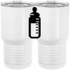 20 oz. Tall Stainless Steel Vacuum Insulated Tumbler White Thumbnail