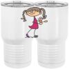 20 oz. Tall Stainless Steel Vacuum Insulated Tumbler White Thumbnail
