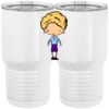 20 oz. Tall Stainless Steel Vacuum Insulated Tumbler White Thumbnail