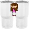 20 oz. Tall Stainless Steel Vacuum Insulated Tumbler White Thumbnail