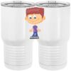 20 oz. Tall Stainless Steel Vacuum Insulated Tumbler White Thumbnail