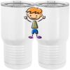 20 oz. Tall Stainless Steel Vacuum Insulated Tumbler White Thumbnail