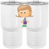 20 oz. Tall Stainless Steel Vacuum Insulated Tumbler White Thumbnail
