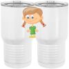 20 oz. Tall Stainless Steel Vacuum Insulated Tumbler White Thumbnail