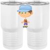 20 oz. Tall Stainless Steel Vacuum Insulated Tumbler White Thumbnail