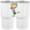20 oz. Tall Stainless Steel Vacuum Insulated Tumbler White Thumbnail