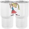 20 oz. Tall Stainless Steel Vacuum Insulated Tumbler White Thumbnail