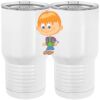 20 oz. Tall Stainless Steel Vacuum Insulated Tumbler White Thumbnail