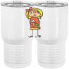 20 oz. Tall Stainless Steel Vacuum Insulated Tumbler White Thumbnail