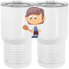 20 oz. Tall Stainless Steel Vacuum Insulated Tumbler White Thumbnail