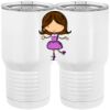 20 oz. Tall Stainless Steel Vacuum Insulated Tumbler White Thumbnail