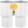20 oz. Tall Stainless Steel Vacuum Insulated Tumbler White Thumbnail