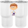20 oz. Tall Stainless Steel Vacuum Insulated Tumbler White Thumbnail