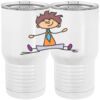 20 oz. Tall Stainless Steel Vacuum Insulated Tumbler White Thumbnail