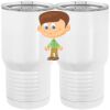 20 oz. Tall Stainless Steel Vacuum Insulated Tumbler White Thumbnail
