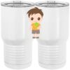 20 oz. Tall Stainless Steel Vacuum Insulated Tumbler White Thumbnail