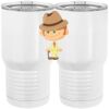 20 oz. Tall Stainless Steel Vacuum Insulated Tumbler White Thumbnail