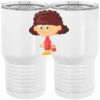 20 oz. Tall Stainless Steel Vacuum Insulated Tumbler White Thumbnail