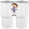 20 oz. Tall Stainless Steel Vacuum Insulated Tumbler White Thumbnail