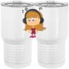 20 oz. Tall Stainless Steel Vacuum Insulated Tumbler White Thumbnail