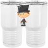 20 oz. Tall Stainless Steel Vacuum Insulated Tumbler White Thumbnail
