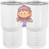20 oz. Tall Stainless Steel Vacuum Insulated Tumbler White Thumbnail