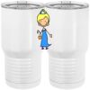 20 oz. Tall Stainless Steel Vacuum Insulated Tumbler White Thumbnail