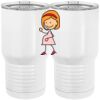 20 oz. Tall Stainless Steel Vacuum Insulated Tumbler White Thumbnail