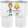20 oz. Tall Stainless Steel Vacuum Insulated Tumbler White Thumbnail