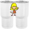 20 oz. Tall Stainless Steel Vacuum Insulated Tumbler White Thumbnail
