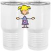 20 oz. Tall Stainless Steel Vacuum Insulated Tumbler White Thumbnail