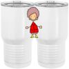 20 oz. Tall Stainless Steel Vacuum Insulated Tumbler White Thumbnail