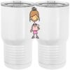 20 oz. Tall Stainless Steel Vacuum Insulated Tumbler White Thumbnail
