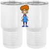 20 oz. Tall Stainless Steel Vacuum Insulated Tumbler White Thumbnail