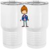 20 oz. Tall Stainless Steel Vacuum Insulated Tumbler White Thumbnail