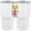 20 oz. Tall Stainless Steel Vacuum Insulated Tumbler White Thumbnail