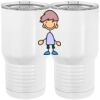 20 oz. Tall Stainless Steel Vacuum Insulated Tumbler White Thumbnail