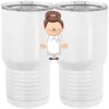 20 oz. Tall Stainless Steel Vacuum Insulated Tumbler White Thumbnail