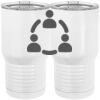 20 oz. Tall Stainless Steel Vacuum Insulated Tumbler White Thumbnail