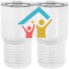20 oz. Tall Stainless Steel Vacuum Insulated Tumbler White Thumbnail