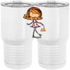20 oz. Tall Stainless Steel Vacuum Insulated Tumbler White Thumbnail