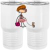 20 oz. Tall Stainless Steel Vacuum Insulated Tumbler White Thumbnail