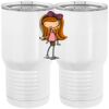 20 oz. Tall Stainless Steel Vacuum Insulated Tumbler White Thumbnail