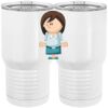 20 oz. Tall Stainless Steel Vacuum Insulated Tumbler White Thumbnail