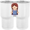 20 oz. Tall Stainless Steel Vacuum Insulated Tumbler White Thumbnail