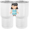 20 oz. Tall Stainless Steel Vacuum Insulated Tumbler White Thumbnail