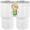 20 oz. Tall Stainless Steel Vacuum Insulated Tumbler White Thumbnail